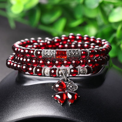 Garnet Crystal Bracelet