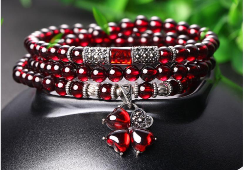 Garnet Crystal Bracelet