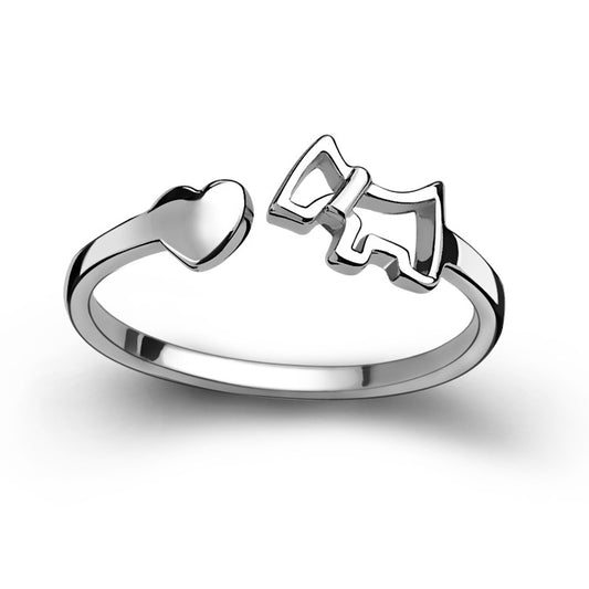 Ring amiana S925 silver jewelry female small