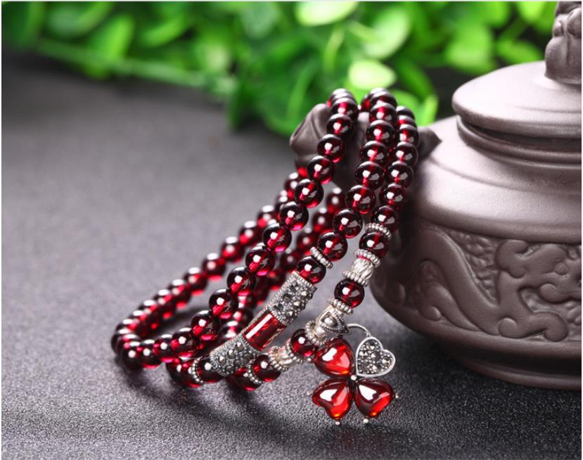 Garnet Crystal Bracelet