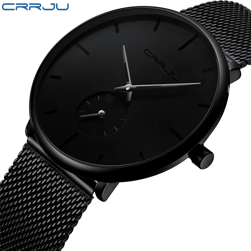 Ultra Thin Stainless steel Quartz Watches