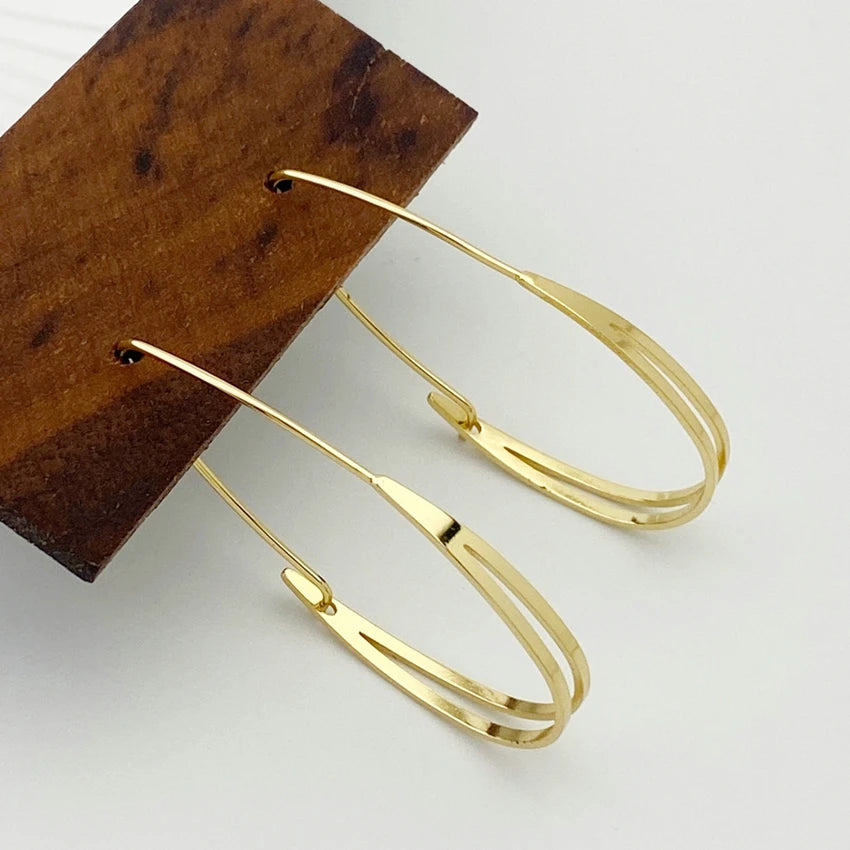 Stainless Steel Large Hoop Earrings