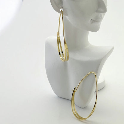 Stainless Steel Large Hoop Earrings