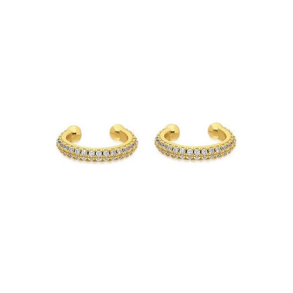 Small and delicate gold and silver earrings