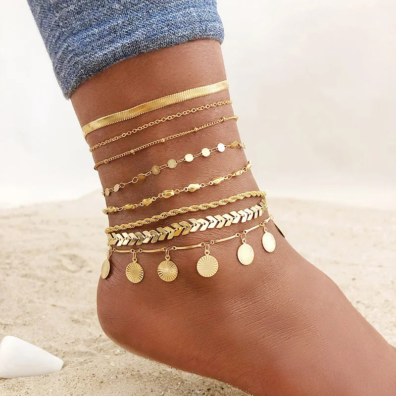 Snake Chain Anklet  Adjustable