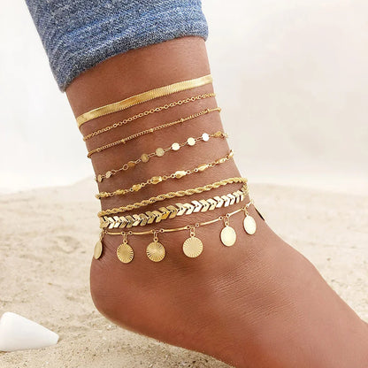 Snake Chain Anklet  Adjustable